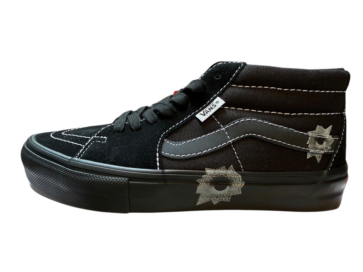Supreme x Vans x Nate Lowman Skate Grosso Mid Black 24.5cm