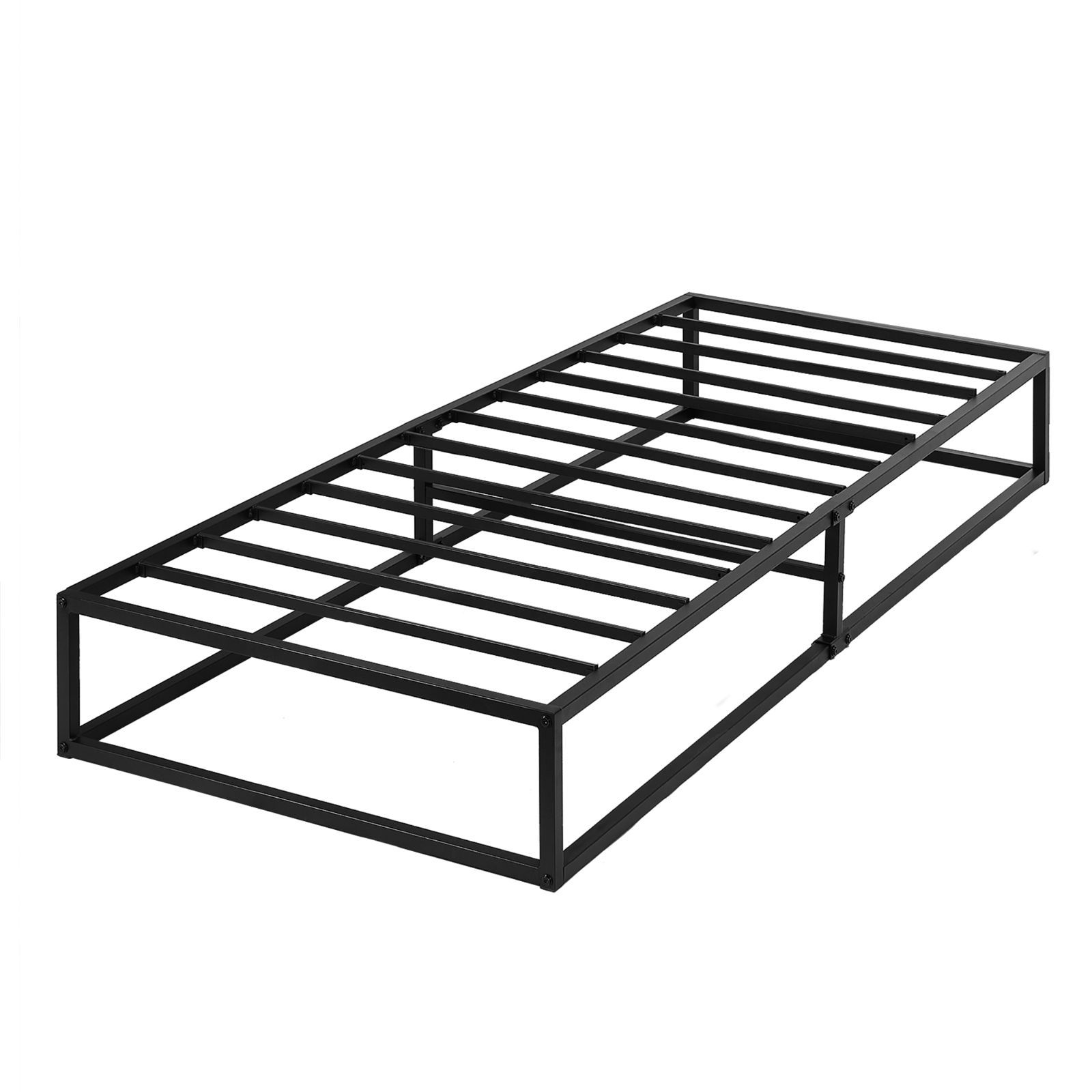 VECELO ベッドフレーム 幅140x奥行195x高さ25cm ダブル ベッド フレーム double ベット bed frame スチール 収納 パイプベッド パイプ 一人暮らし 鉄 頑丈 組み立て簡単 300kg