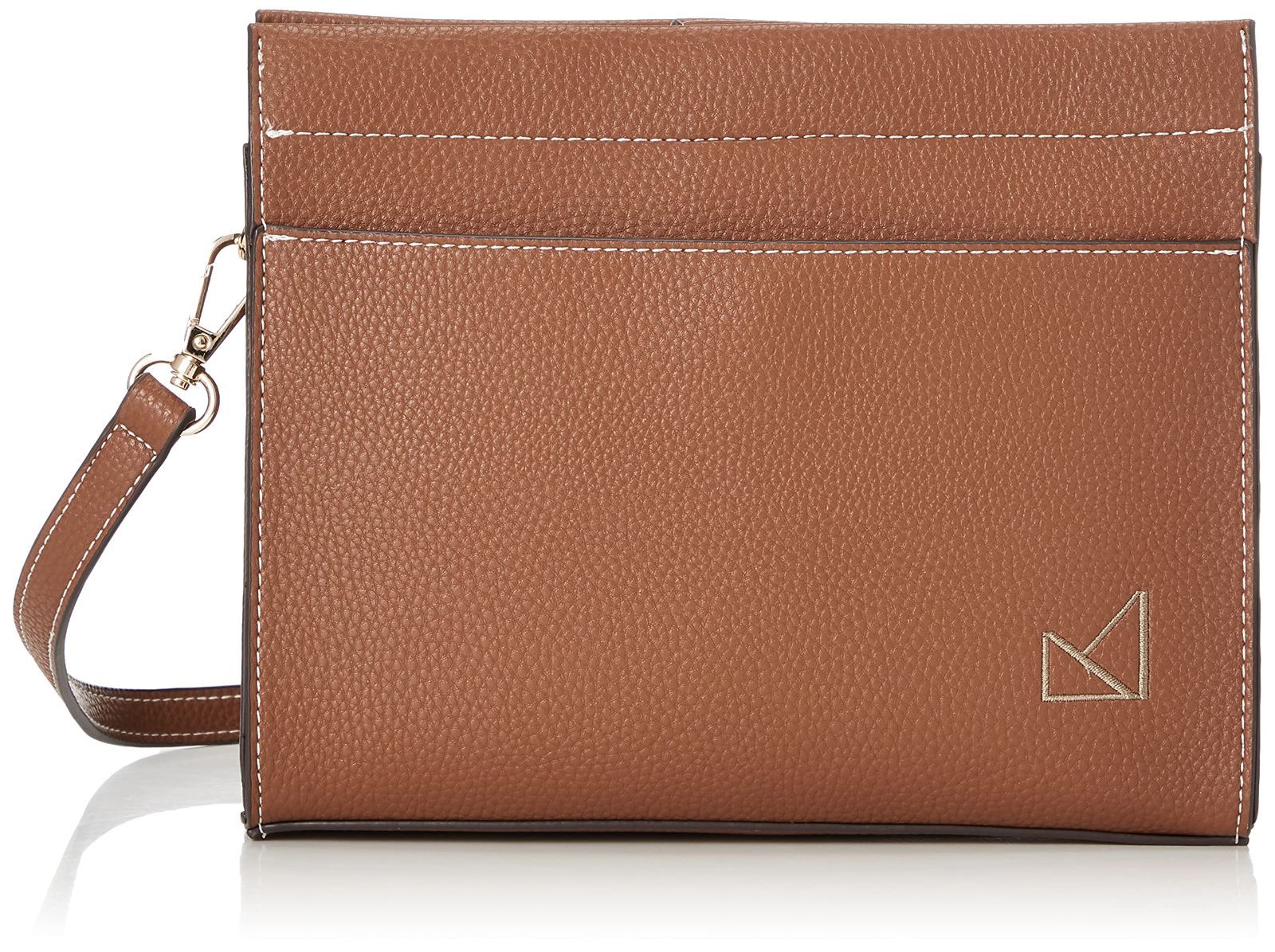 Color キャメル 22 メゾンヴェール ショルダーバッグ シュリンク合皮 軽量 スクエアミニショルダー レディース キャメル 22