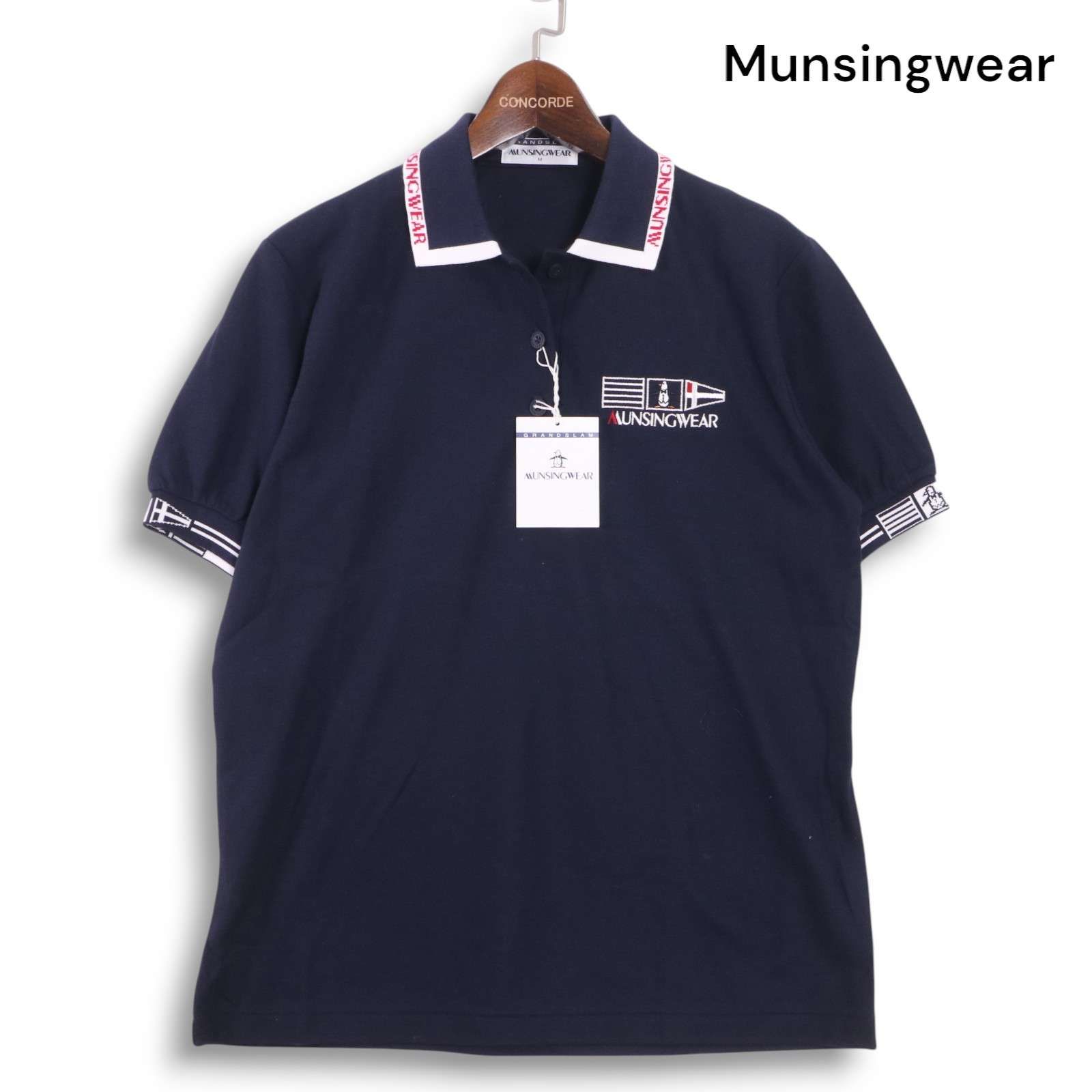 最新作 Munsingwear 未使用】 新品 マンシングウェア ロゴ 春夏 ゴルフ メンズウェア