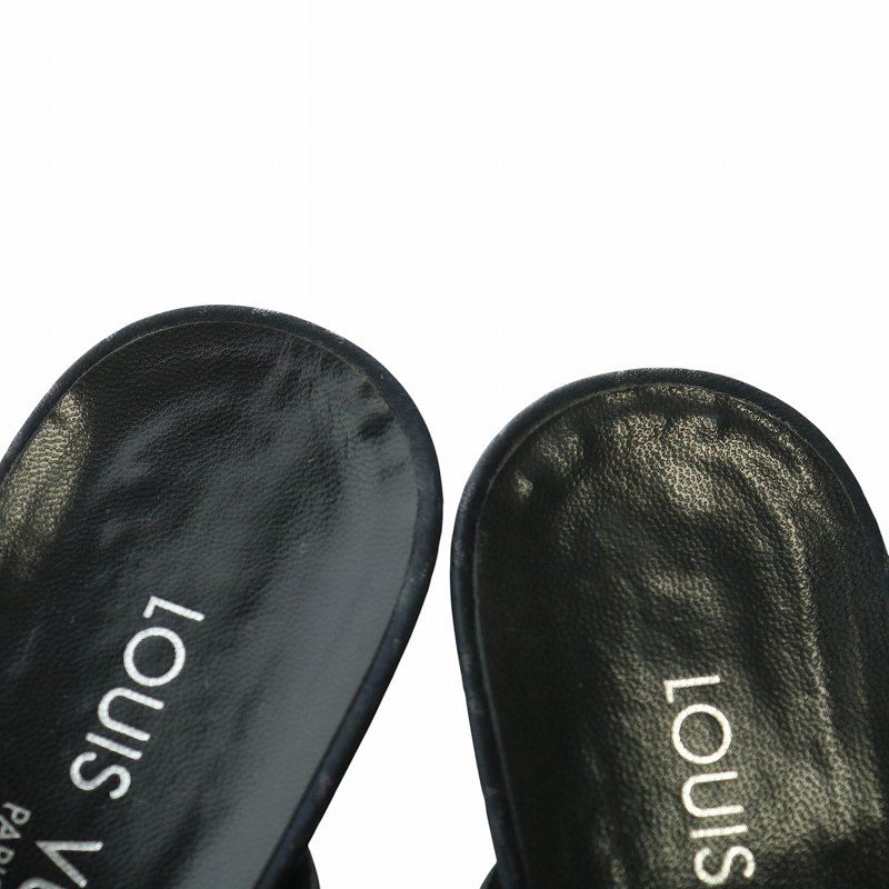 Louis Vuitton オープントゥ ヒール 35 モノグラム LOUIS VUITTON ルイヴィトン ヒール オープントゥ パンプス 靴
