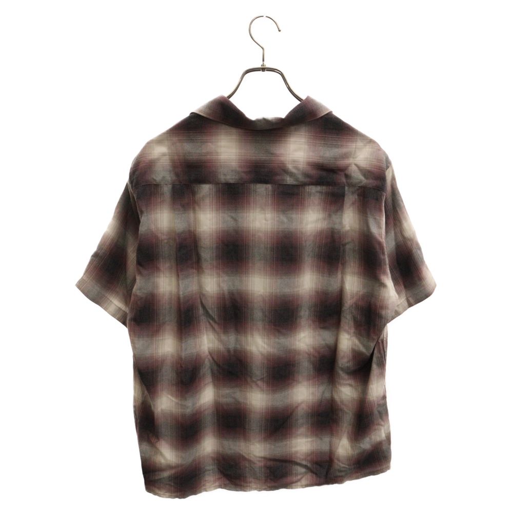 WACKO MARIA (ワコマリア) 24SS OMBRE CHECK OPEN COLLAR SHIRT