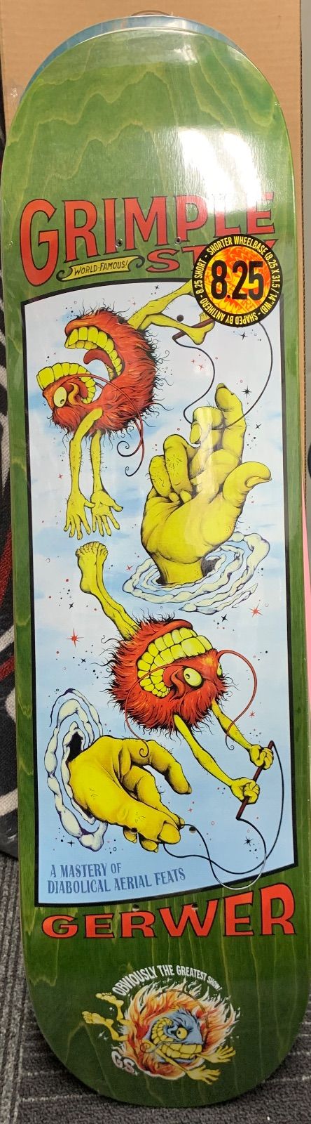 Anti-Hero Grimple Stix Gerwer Obviously Deck 8.25