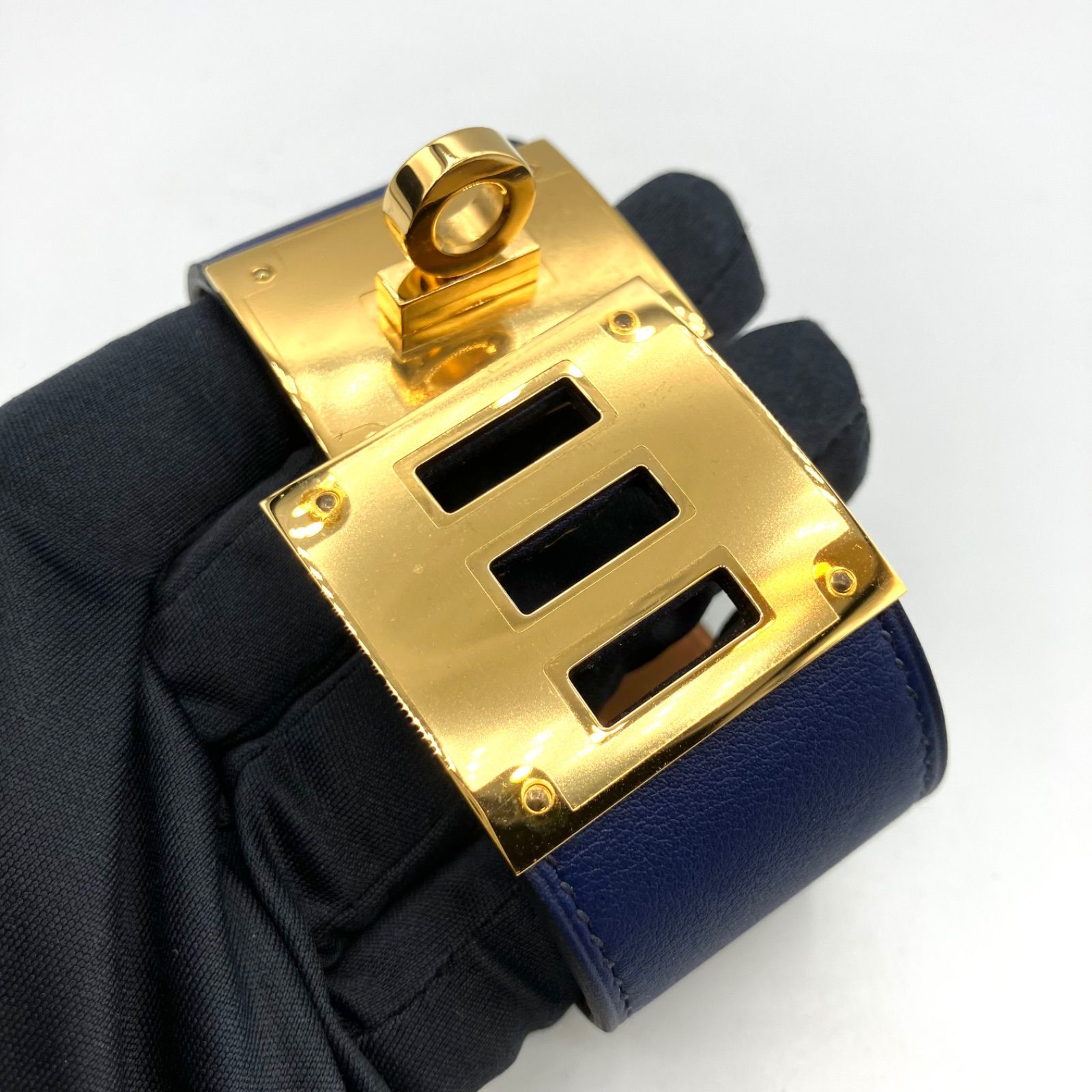 エルメス ケリードッグ ブレスレット ブレスレット・バングル レザー ゴールド エルメス ケリードッグ バングル