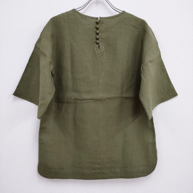 atelier naruse リネンベルスリーブブラウス 定価15000円 na-M02008 シャツ チャコールグレー レディース アトリエナルセ【中古】4-0419S♪ atelier naruse 未使用品 リネンベルスリーブブラウス 定価15000