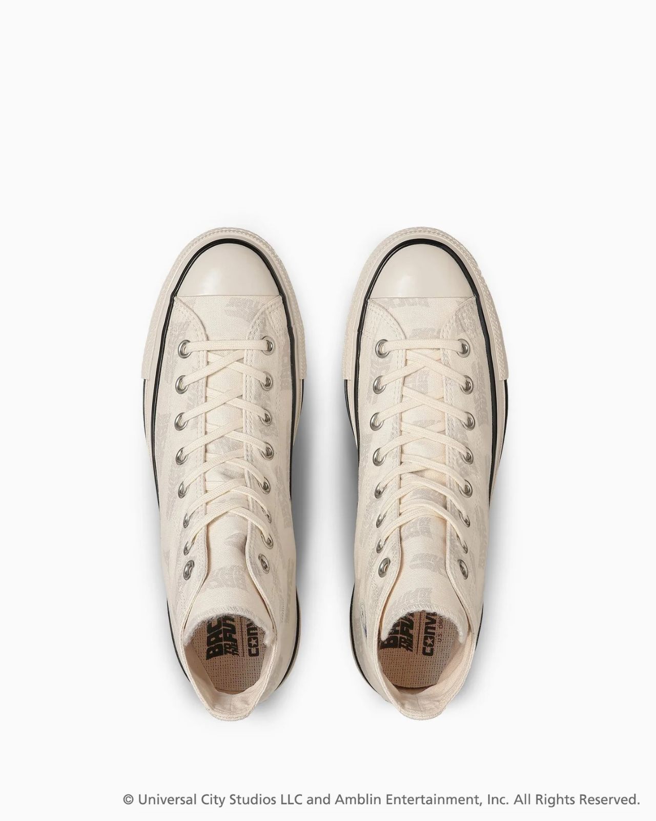 コンバース CONVERSE ALL STAR US LG HI | BACK TO THE FUTURE オールスターＵＳ ＬＧ ＨＩ バック トゥ ザ フューチャー ホワイト24.5センチ