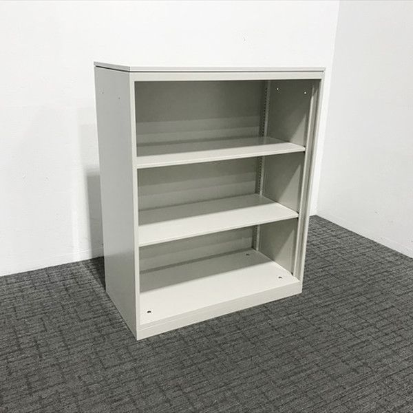 オープン書庫 キャビネット 天板付 オカムラ グレー