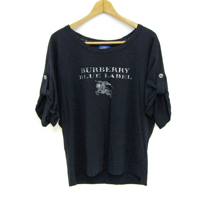 BURBERRY BLUE LABEL ノバチェックフリルトップス38 美品♡バーバリー