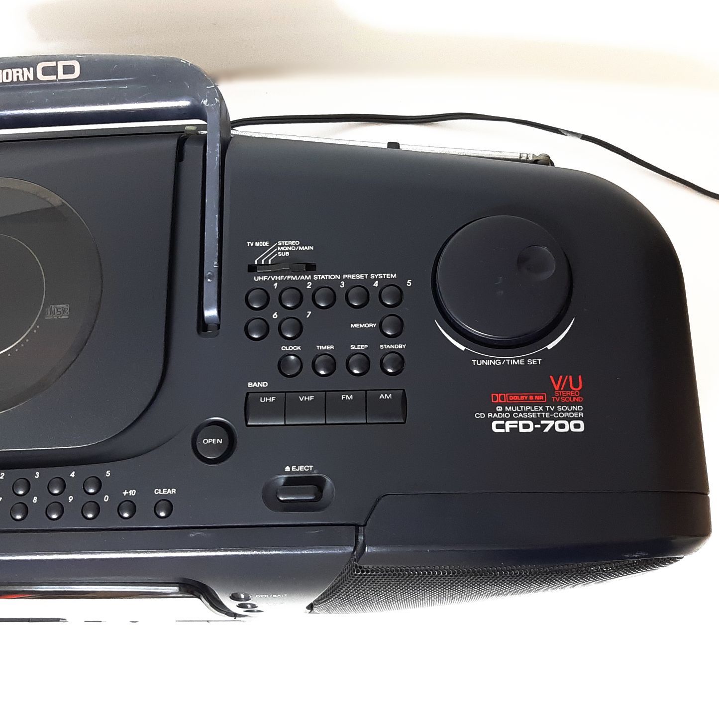 バブルラジカセ　SONY CFD-700 CDダブルラジカセ　動作品 SONY CFD-700(DoDeCaHORN CD)の仕様 ソニー
