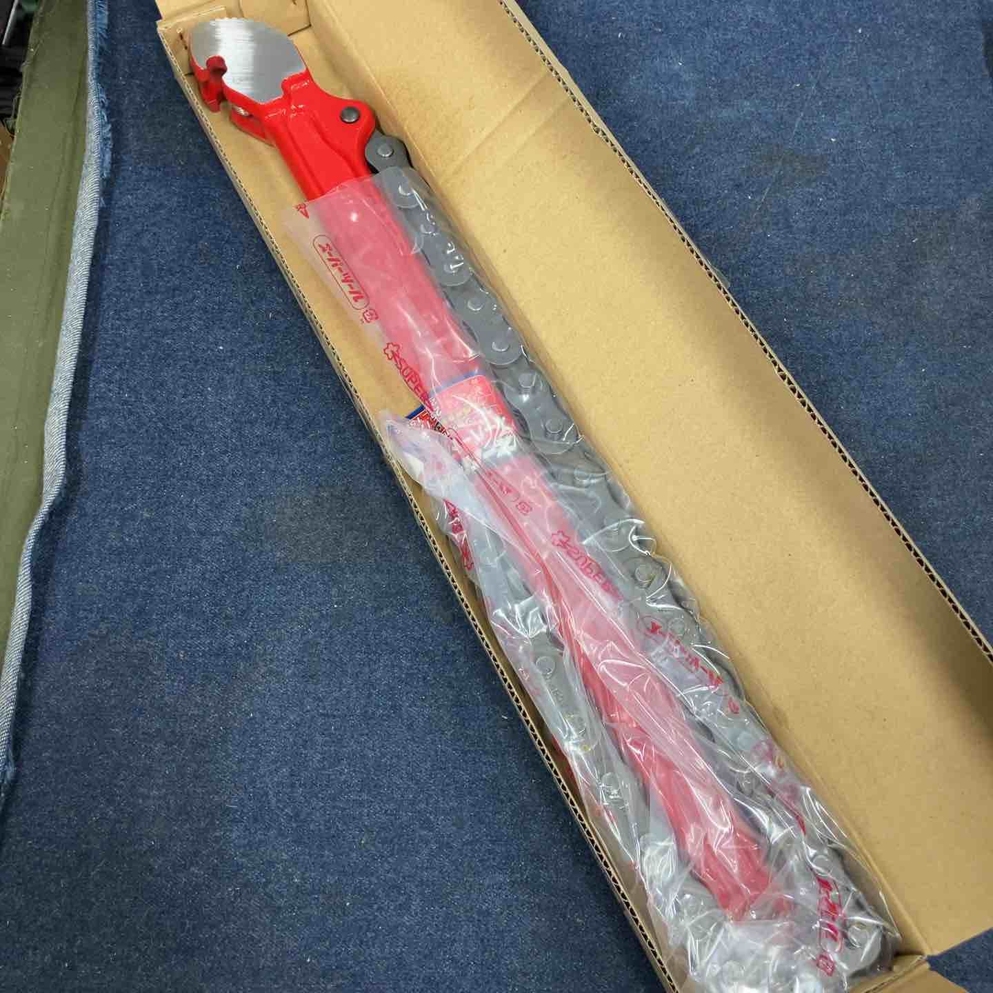 スーパーツール スーパートング チェーンレンチ 管外径25mm～170mm 外れ防止ストッパー付き 八潮店