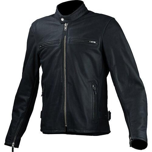 5営業日で発送 コミネ KOMINE バイク用 LJ-534 シングルライダースレザージャケット Dark Navy L