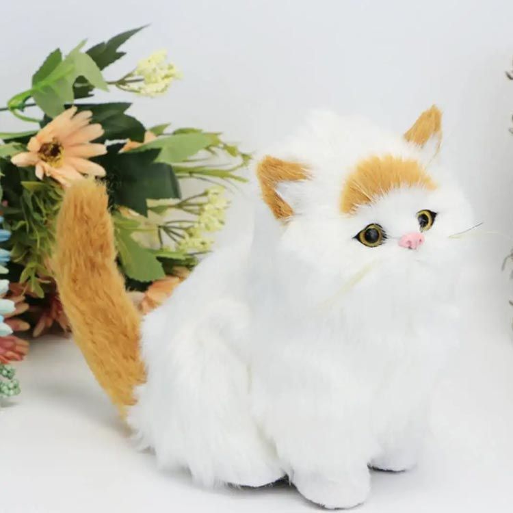 鳴く ぬいぐるみ 猫 ネコ ねこ リアル おもちゃ 電子ペット 鳴く猫