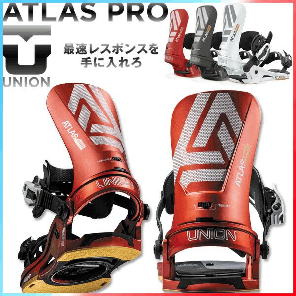 UNION スノーボードビンディング ブラック/レッド値引き有り UNION