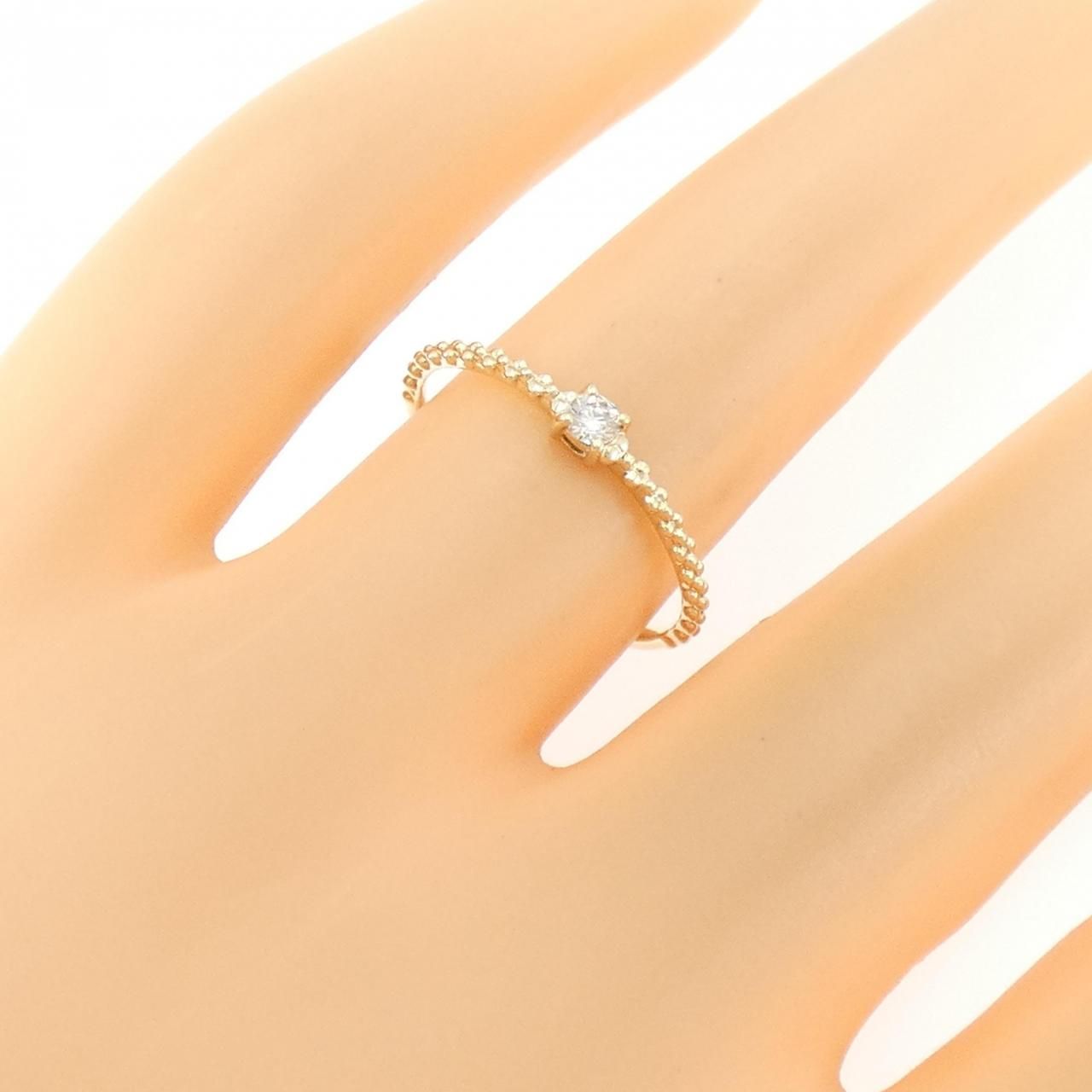 K10YG ダイヤモンド リング 0.05CT K10ダイヤモンドリング（0.05ct  