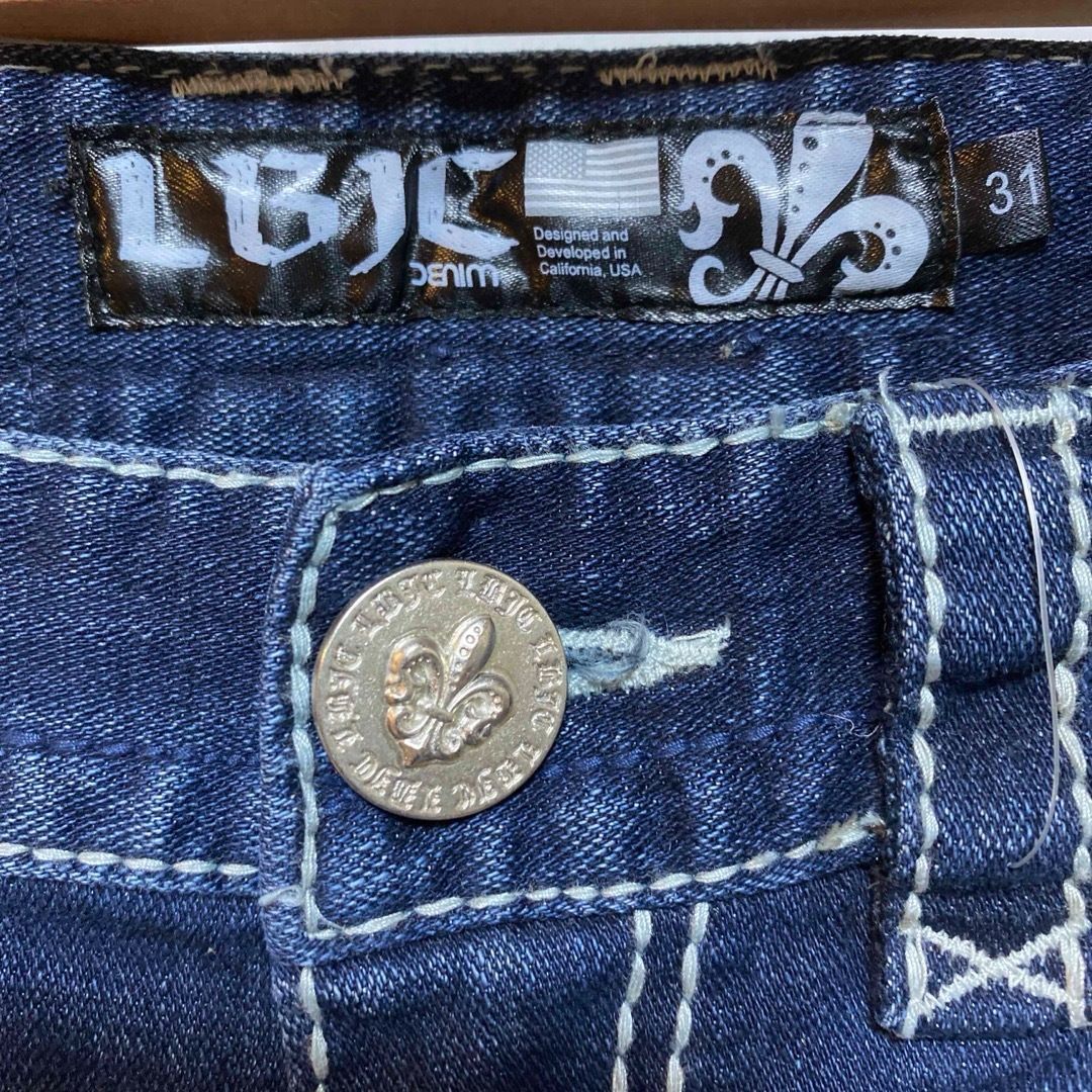 LBJCデニム W31 レディース ストレッチ ダメージ加工ジーンズ - メルカリ 