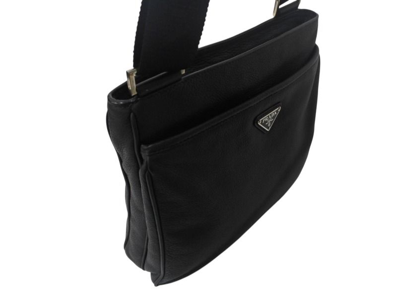 PRADA プラダ レザーショルダーバッグ ロゴ金具 VA1034 PRADA PRADA プラダ レザーショルダーバッグ ロゴ金具 VA1034 PRADA