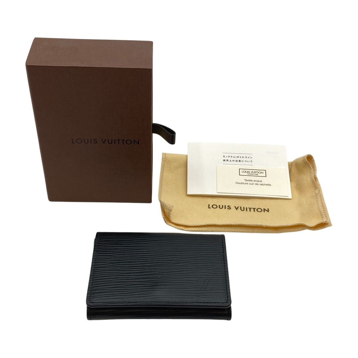 ルイヴィトン カードケース エピ ブラック 名刺入れ アンヴェロップ