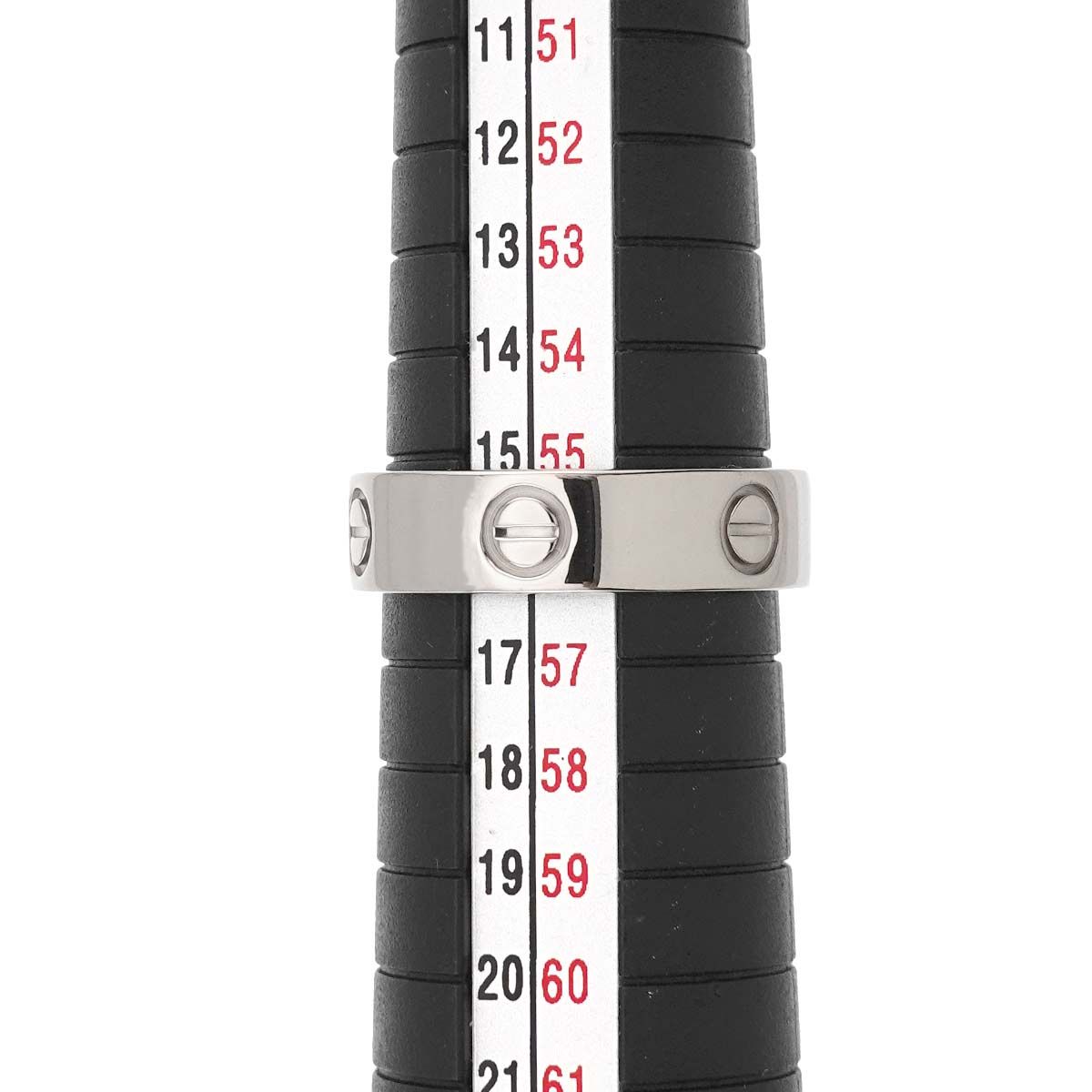 カルティエ Cartier ラブ #56 リング K18 WG ホワイトゴールド