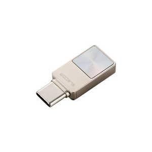 【新品・5営業日で発送】ELECOM エレコム USBメモリ／USB 5Gbps／Type-C／スマホ向け／128GB／シルバー(MF-SPU3128GSV)