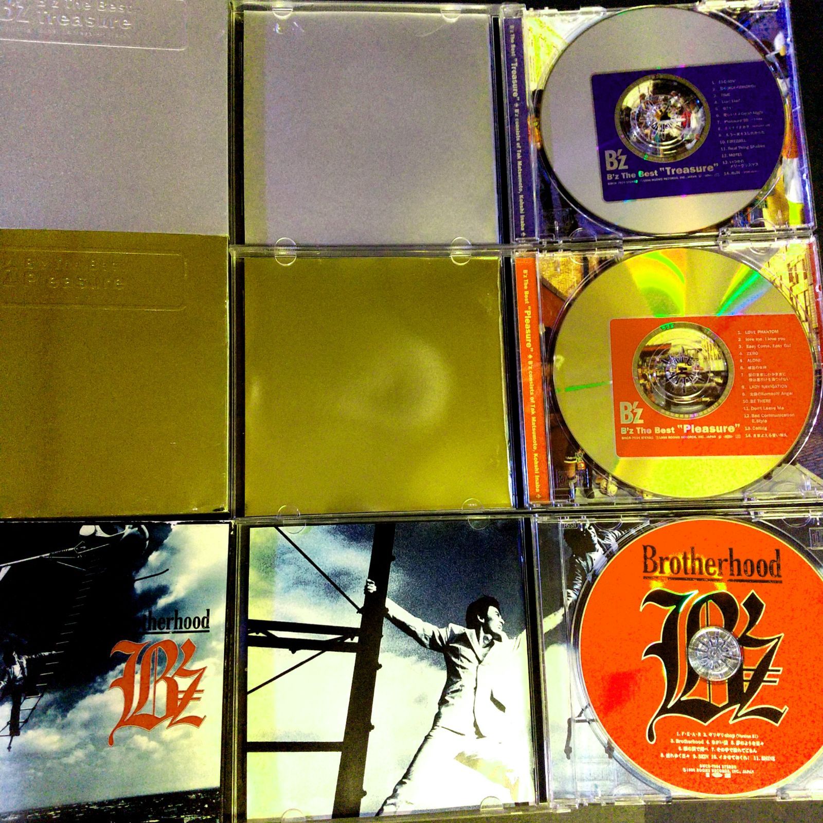 B'z アルバム3点セット 💿️The Best pleasure 金盤💿️The Best