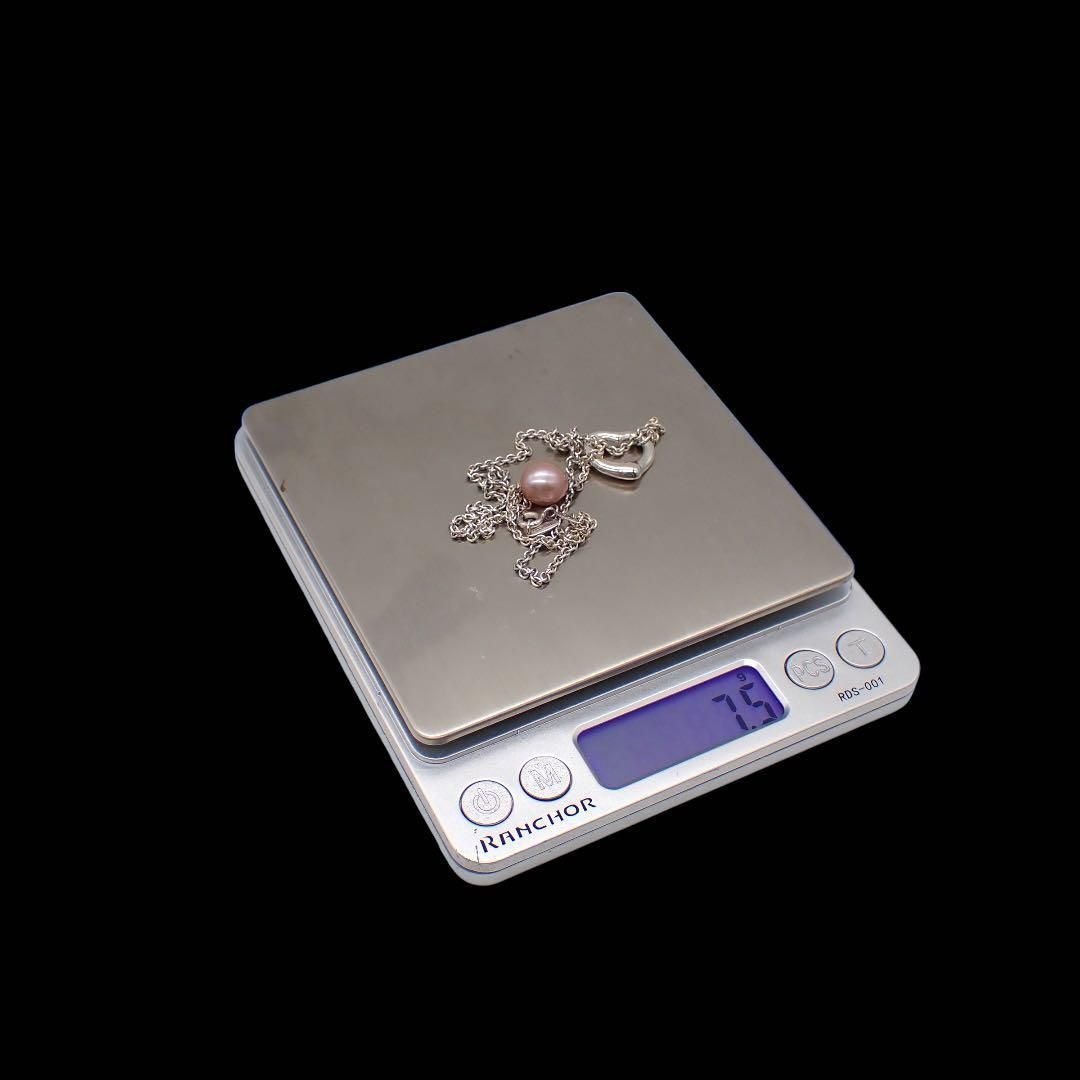 ティファニー ラリアット パール オープンハート ネックレス 925 4088  