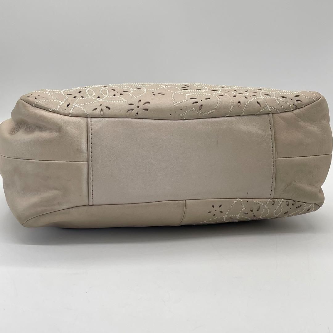 美品】COACH マディソン パンチング ハンドバッグ トートバッグ