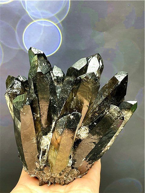 ☆超綺麗高透明度水晶クラスターB87C6/163C18A