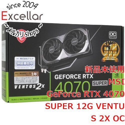 bn:18] MSI製グラボ GeForce RTX 4070 SUPER 12G VENTUS 2X OC PCIExp