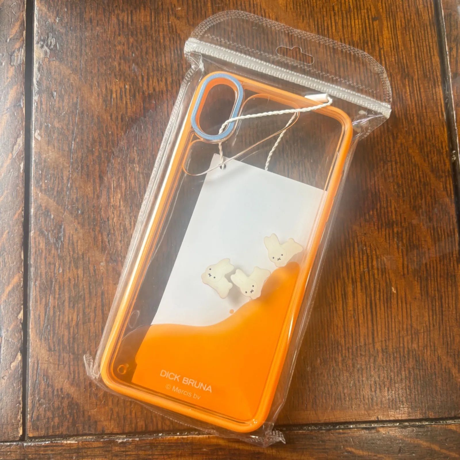 新品 iPhone XSmax ぷかぷかうさぎ オレンジ スマホケース