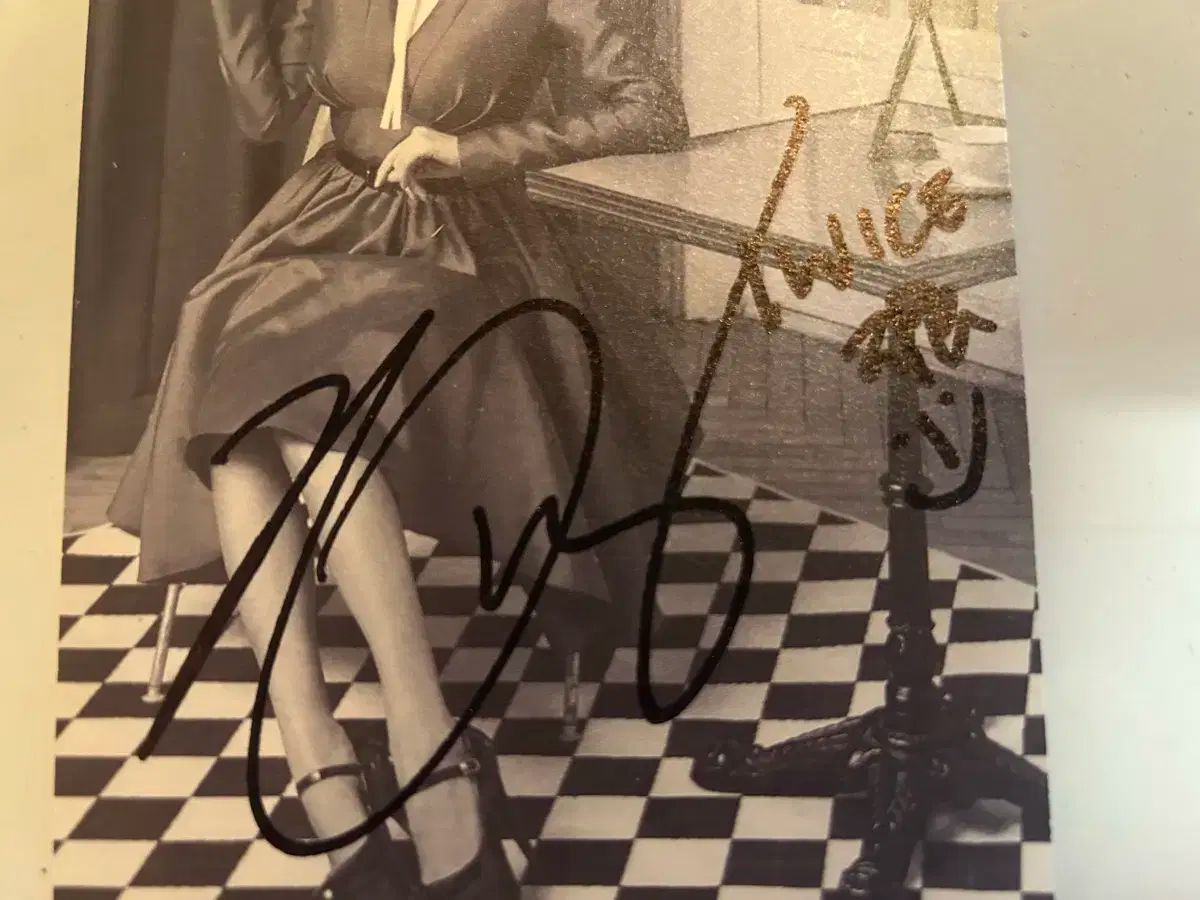 TWICE トゥワイス ジヒョ JIHYO サイン入り はがき サイン アルバム