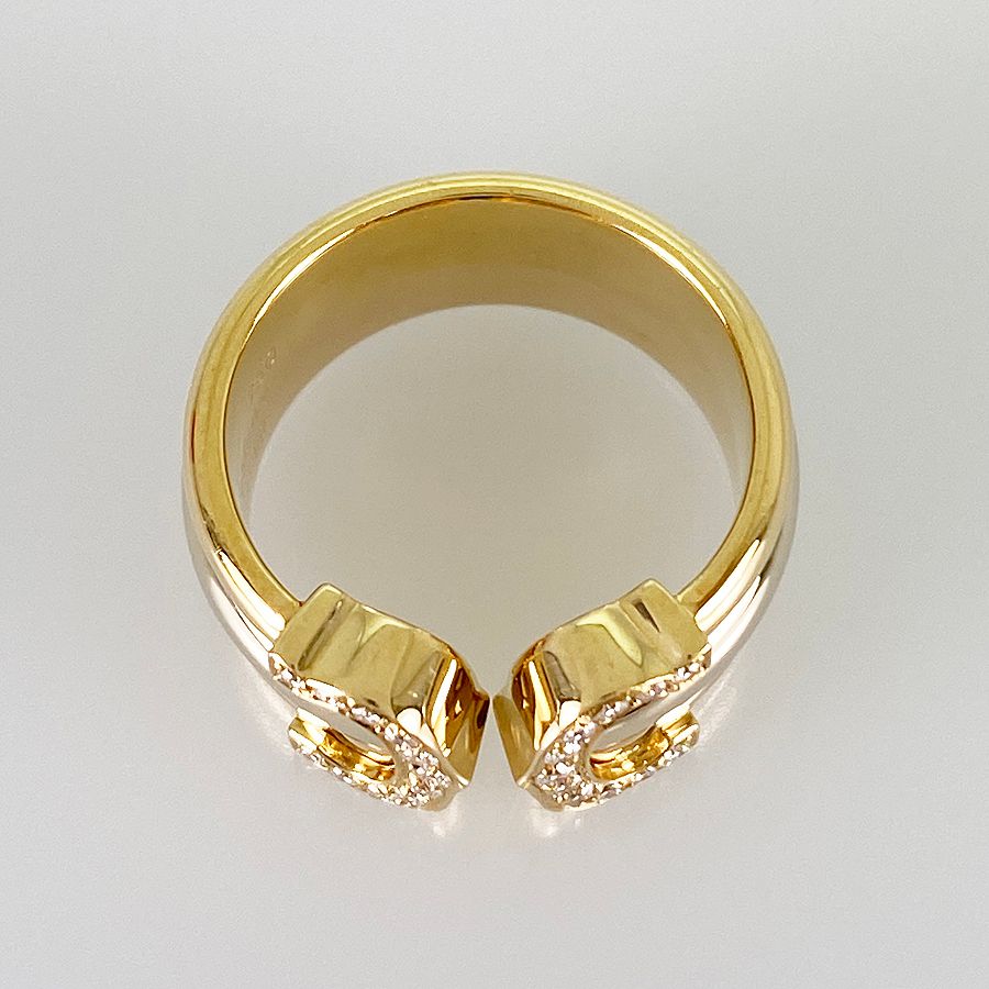 本物美品！CartierダイヤモンドK18YGヒンドゥリング9号#49 箱有り Cartier - カルティエ アンフィニ ドゥ マイヨン 9号(49) リング