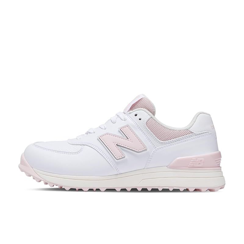 ニューバランス ゴルフシューズ 574 v3 WGS574 スパイクレス レディース B3 WHITE|PINK 23.0 cm 2E