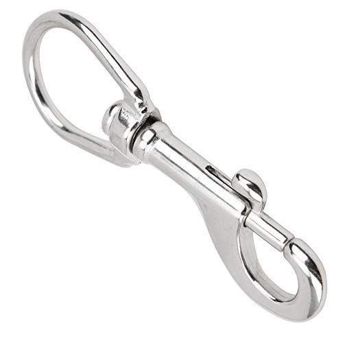 316ステンレス鋼 90mm VGEBY ダイビング回転スナップ フック 316 ステンレス鋼ダイビング バックル シングル ヘッド スナップ フック (316ステンレス鋼 90mm)