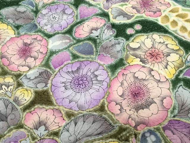 平和屋着物○豪華振袖 辻が花 銀通し地 正絹 逸品 CAAY3068vf