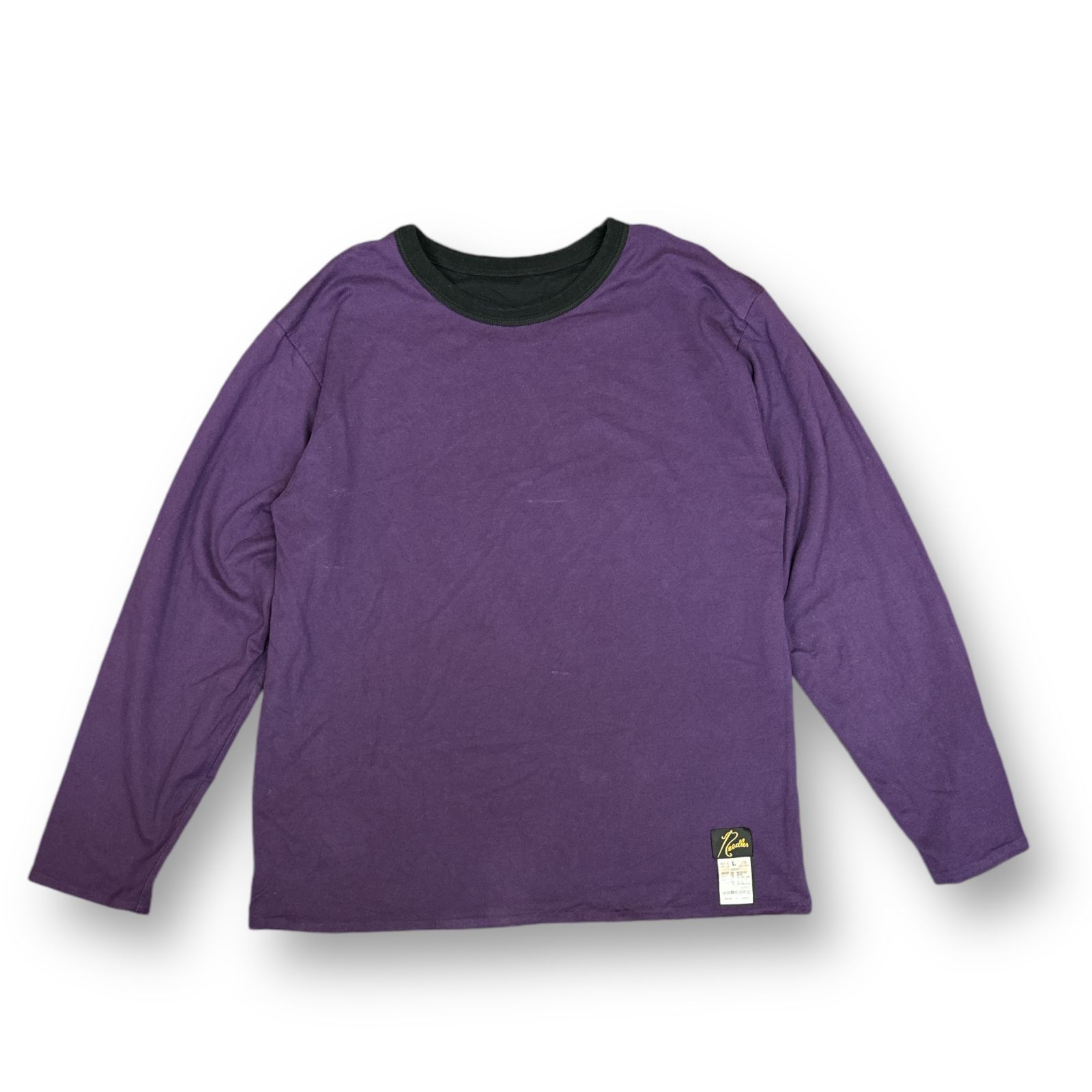 数量限定！在庫処分セール 売り切れ御免 L/S Needles 定価16500円 Reversible Jersey PE/R/PU - Tee トップス