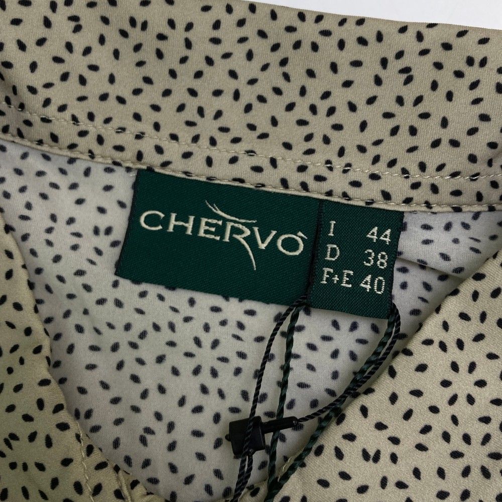 サイズ：44 CHERVO シェルボ  半袖ポロシャツ  ベージュ系 [240101449095] ゴルフウェア レディース ストスト サイズ：44 CHERVO シェルボ 半袖ポロシャツ ベージュ系