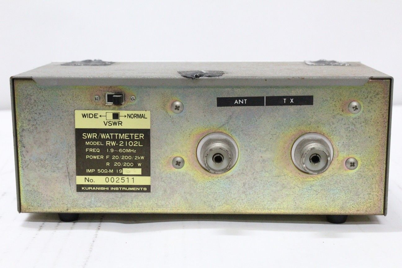現状品 クラニシ RW-2102L SWR パワー計 アマチュア無線 ITBTBU8Y7R8G-D-A00-byebye 現状品 クラニシ RW-2102L SWR パワー計 アマチュア無線