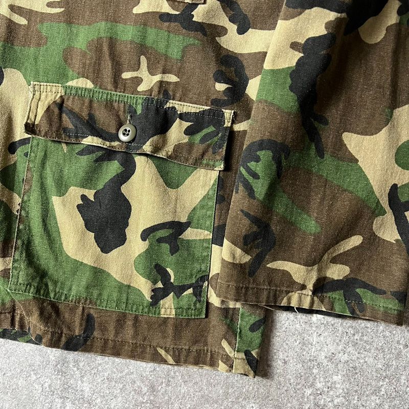 80s RANGER ウッドランド カモ 迷彩 コットン ハンティング ジャケット