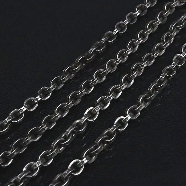CHROME HEARTS 銀座店 クロムハーツ ペーパーチェーン ネックレス 24インチ メンズ シルバー SV925 100333