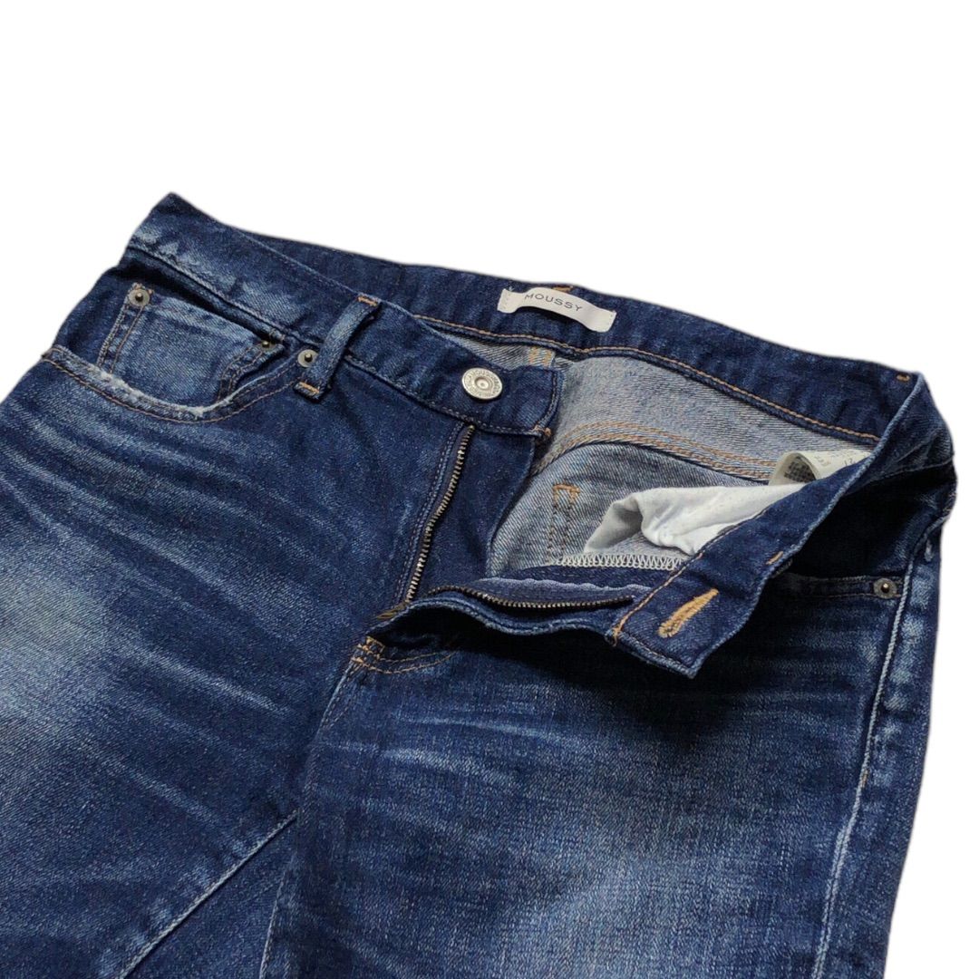 中古品】MOUSSY マウジー ダメージ加工 スキニーパンツ デニム