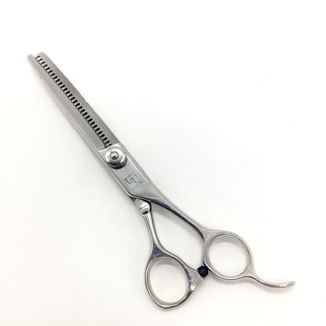 内海ウツミUTSUMI R-60 30 逆刃 オフセット シザー セニング 美容ハサミ すきばさみ 美容師 理容師 約20 右利き 5.8インチ sc2589