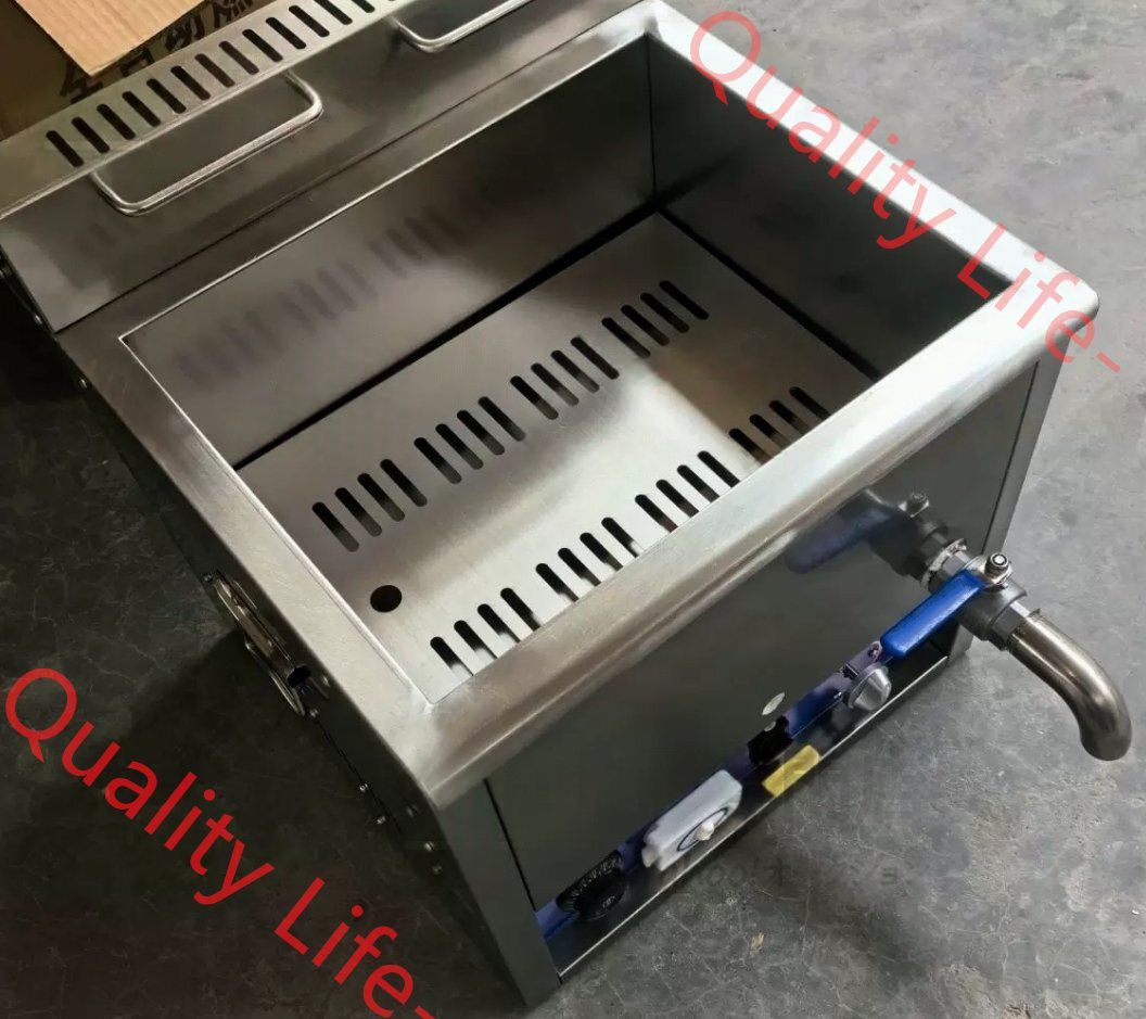 卓上ガスフライヤー 一槽式 20L 揚げ物天ぷら サーモスタット 温度調節機能付き LPガス式|業務用