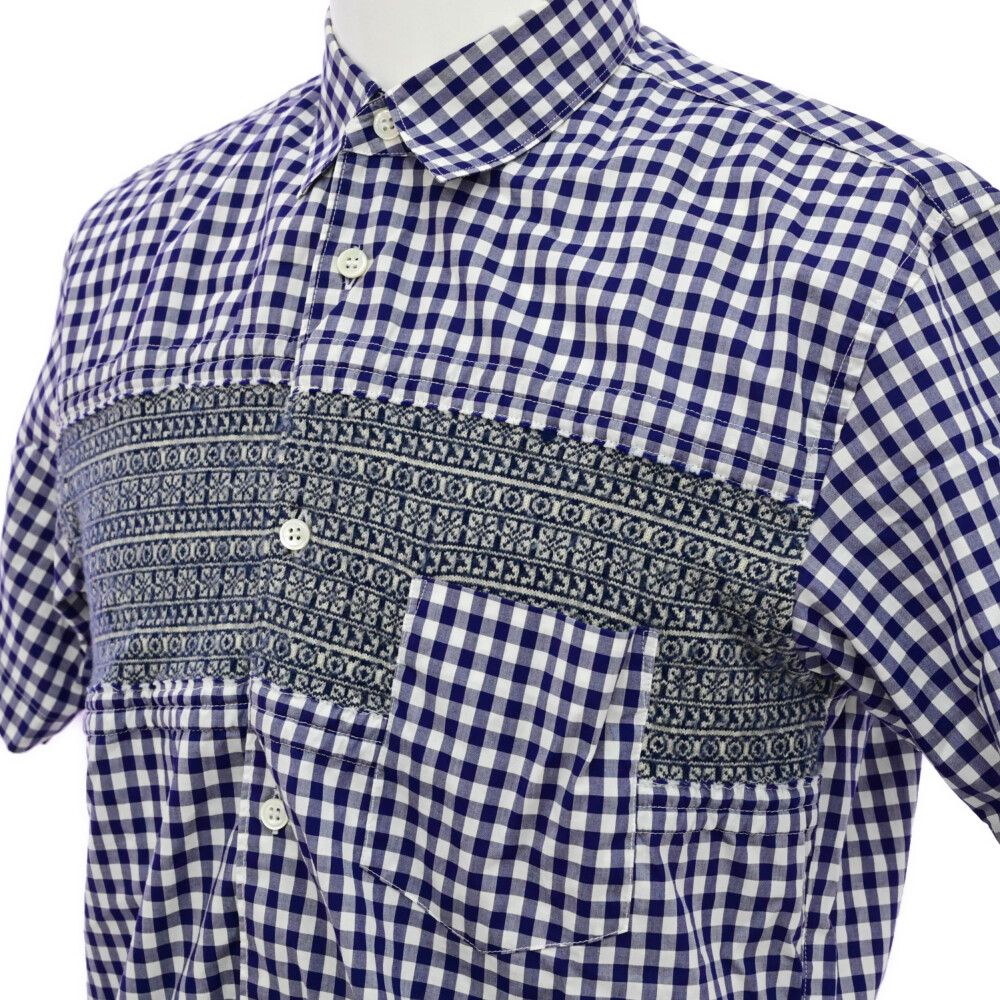 COMME des GARCONS SHIRT コムデギャルソンシャツ ニット切替 ギンガム
