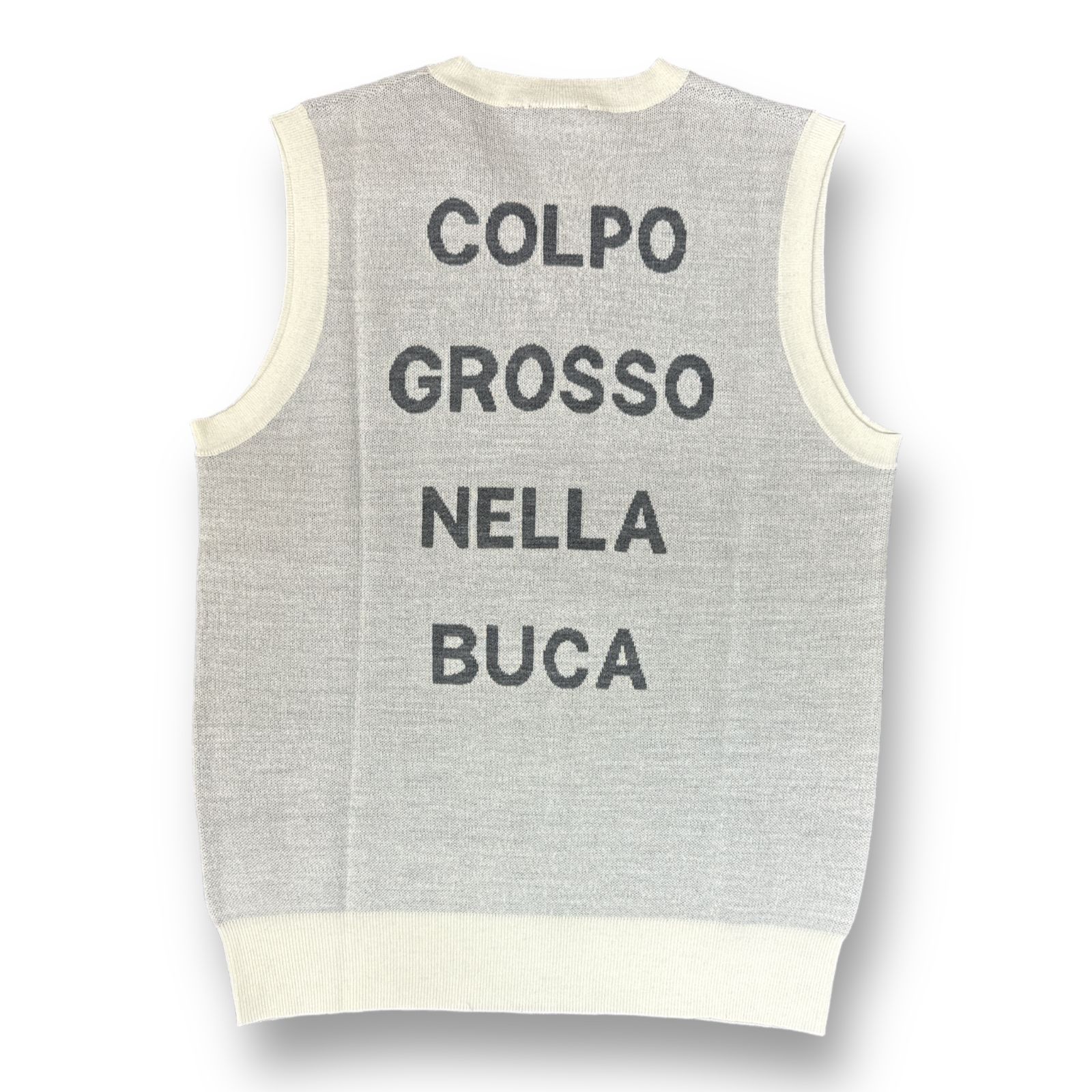 1piu1uguale3 GOLF G KNIT VEST MESSAGGIO 【公式通販】