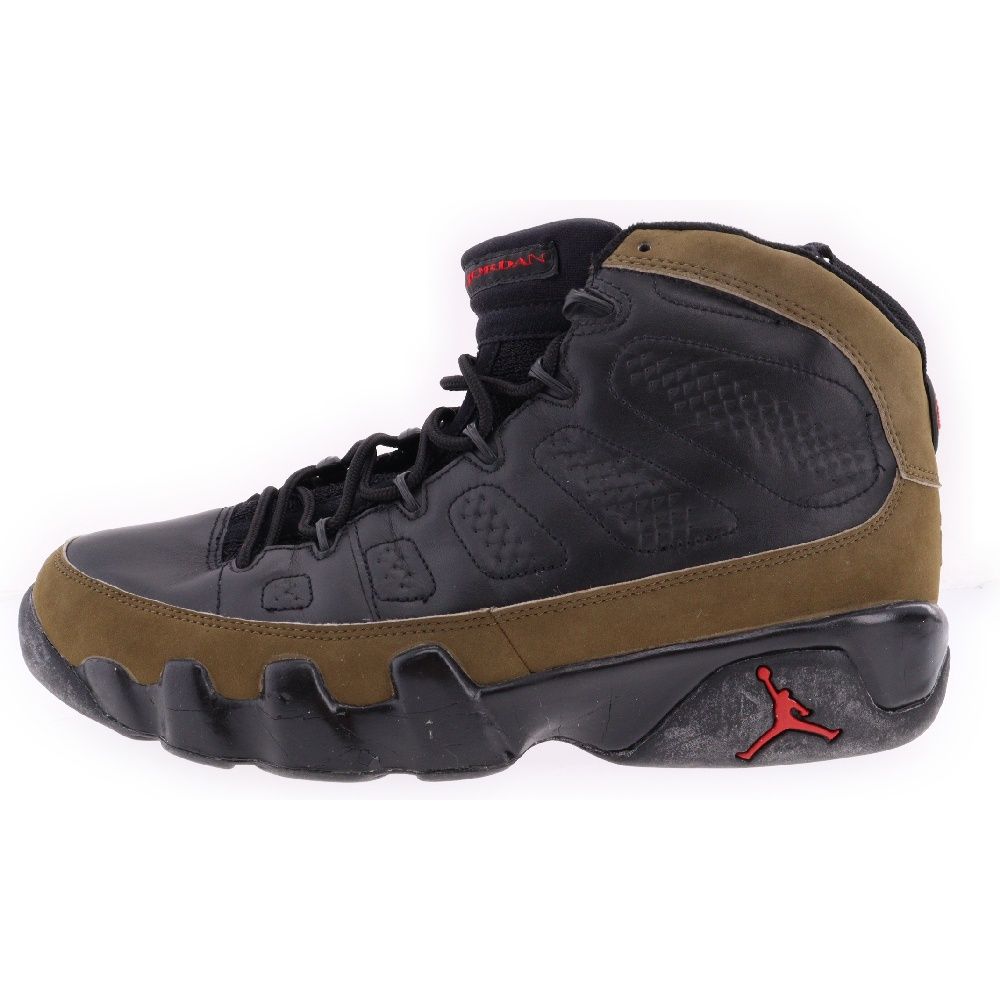 NIKE ナイキ 観賞用 AIR JORDAN 9 RETRO エアジョーダン9 レトロ ハイカットスニーカー ブラック/ライトオリーブ/トゥルーレッド 302370-031 US12/30cm NIKE (ナイキ) 観賞用 AIR JORDAN 9 RETRO エアジョーダン9 レトロ
