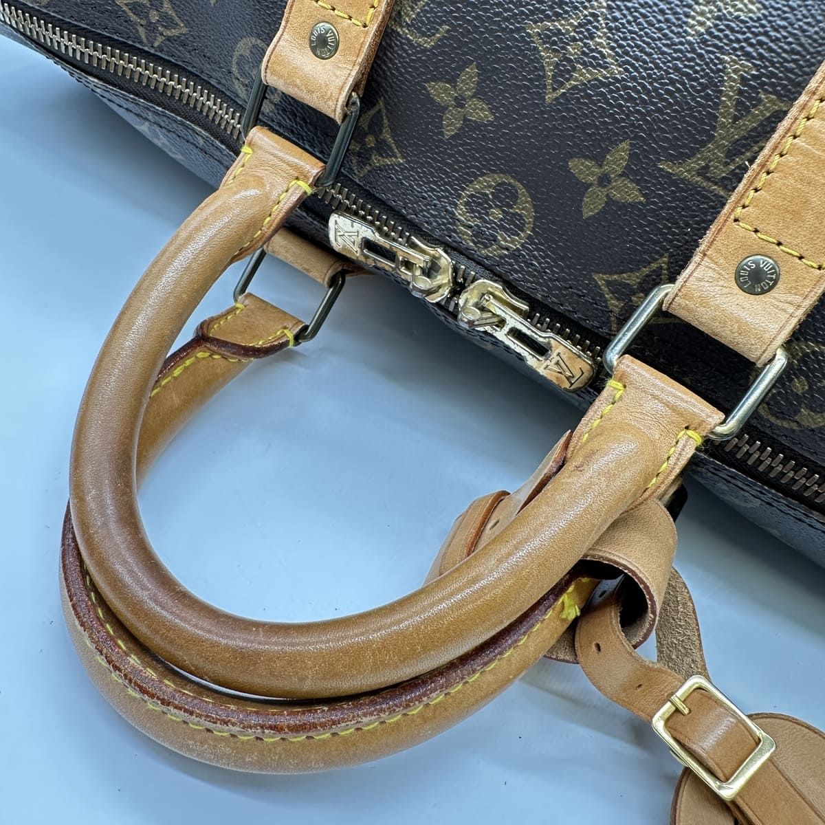 LOUIS VUITTON◇キーポル45_モノグラム・キャンバス_BRW/PVC/BRW Louis