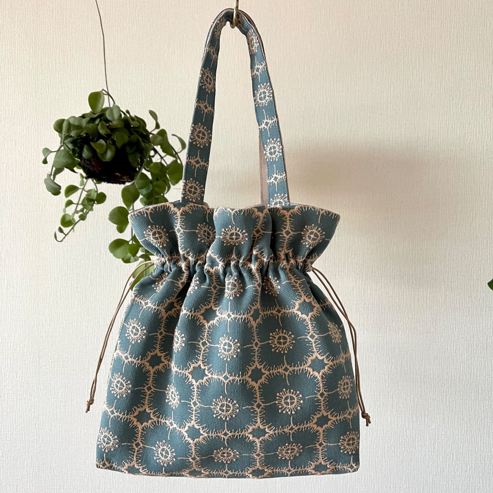 専用です♡ミナペルホネン♡フリルトートMS♡sky flower♡ハンドメイド 専用です♡ミナペルホネン♡フリルトートMS♡sky flower