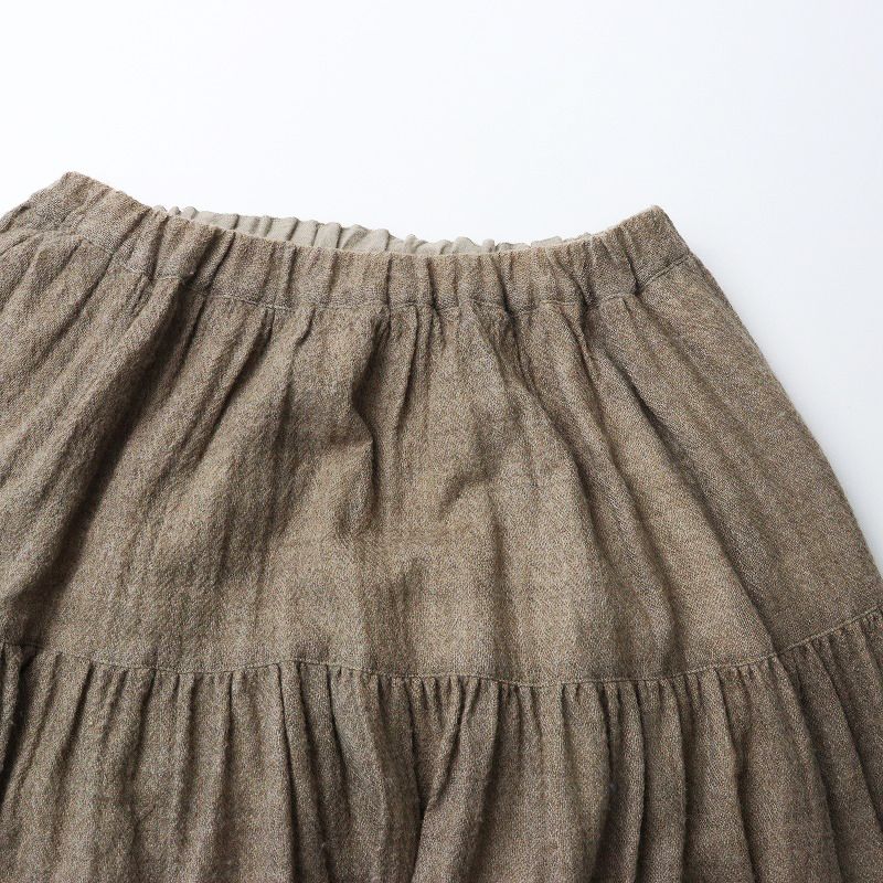新品 suzuki takayuki tiered skirt ベージュ 新品 suzuki takayuki tiered skirt ベージュ