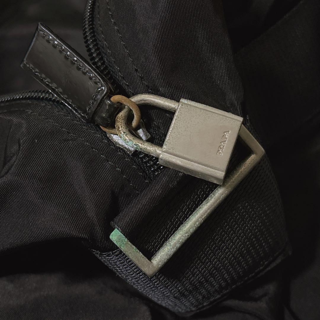 PRADA 「ブラック ボストンバック 南京錠付き」 楽天市場】【ｸｰﾎﾟﾝ5