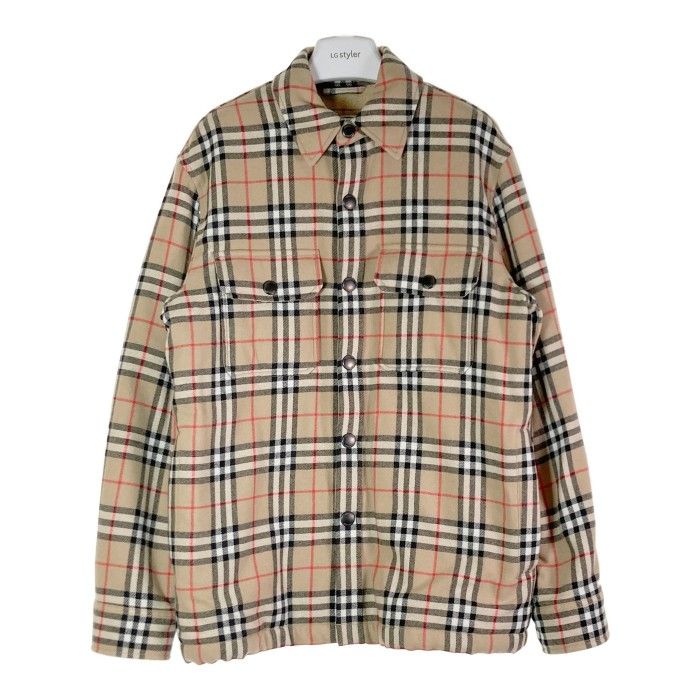 ☆BURBERRY バーバリー クラシックシャツジャケット 裏ボア ベージュ